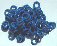 100 10mm Cobalt Rubber Rings